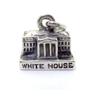Vintage Sterling Silver Bates & Klinke*The White House* Souvenir Charm